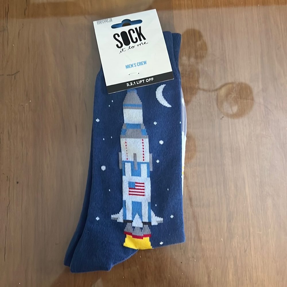 New w Tags Rocket Ship socks